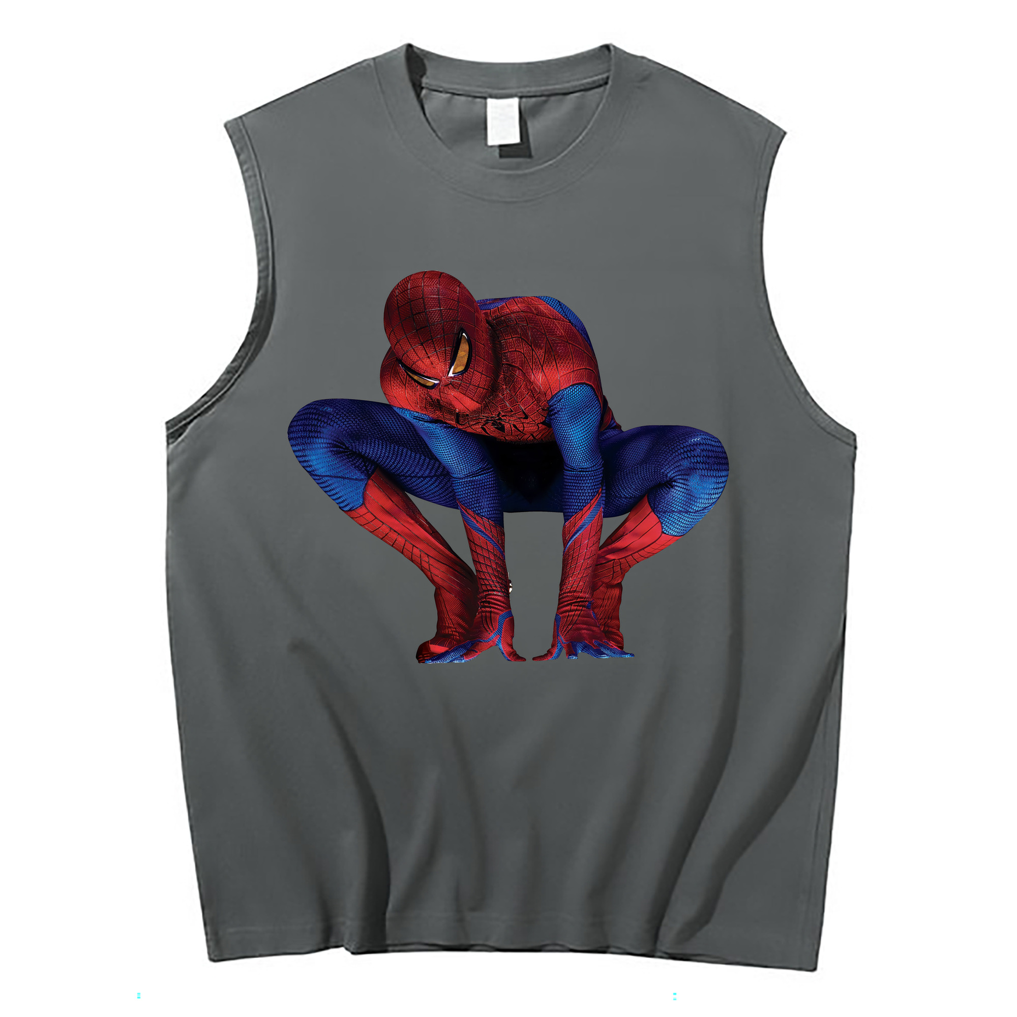 （画像用） Spider Man スパイダーマン コットン100％タンクトップ（フロントプリント）